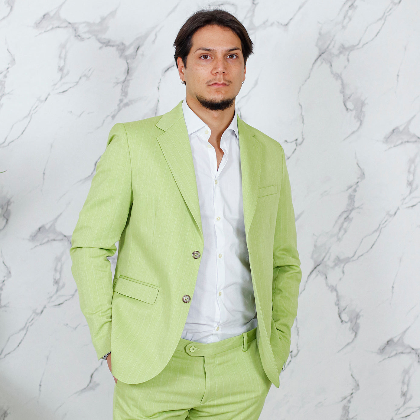 Abito sartoriale MADE IN ITALY lime