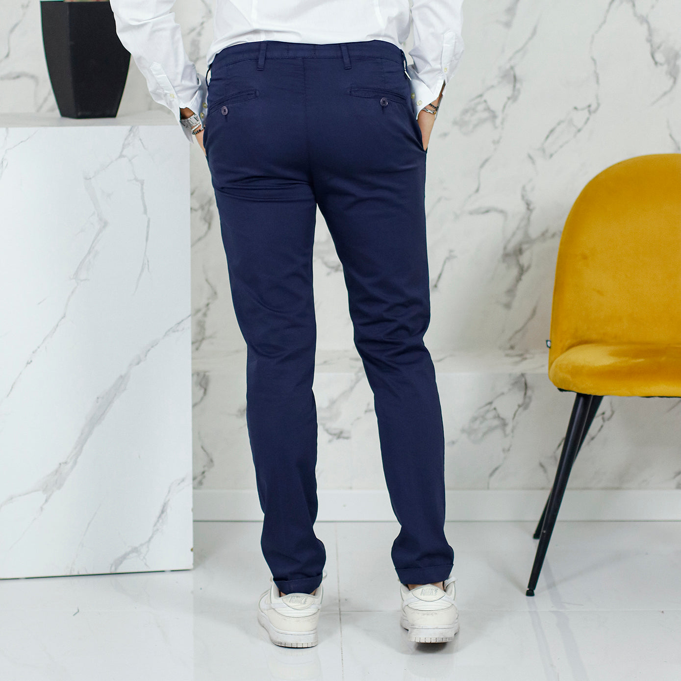 Pantalone MADE IN ITALY blu scuro