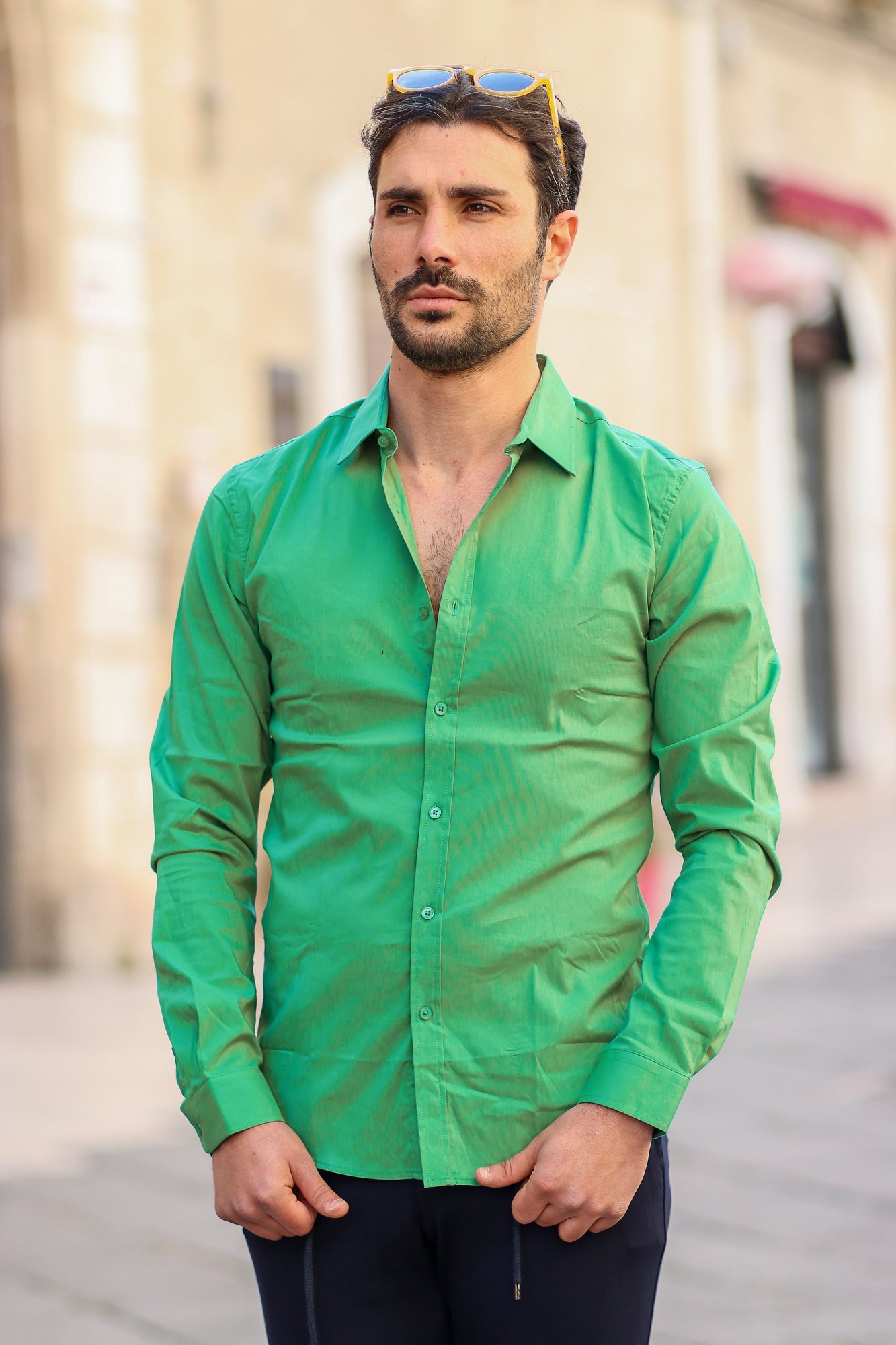 Camicia verde special price