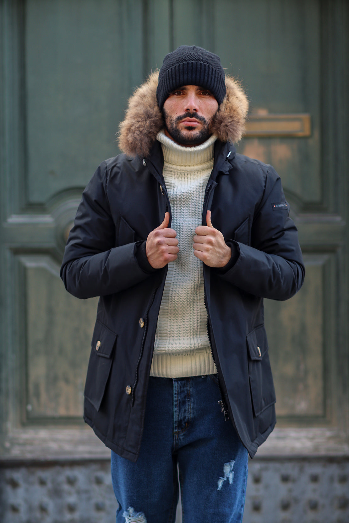 Parka simil woolrich con pelliccia staccabile lo